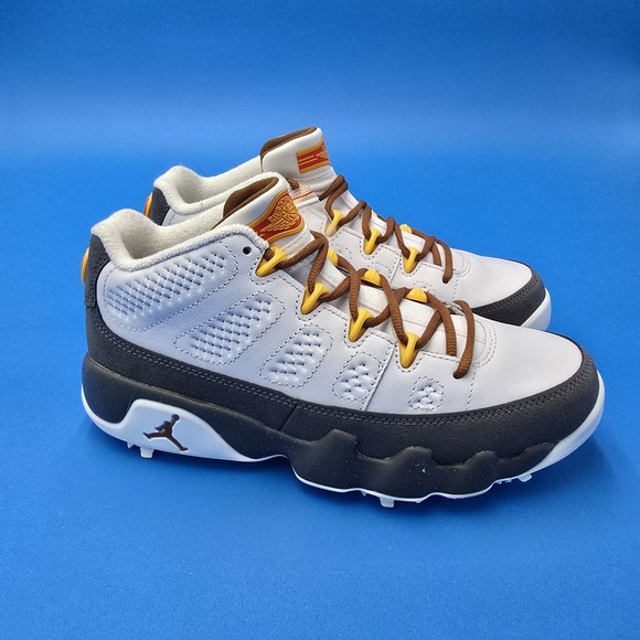 Air Jordan 9‎ Retro Golf Barons White Black Wolf Grey FN6931-100 Mens Size 6 NEW main image 6